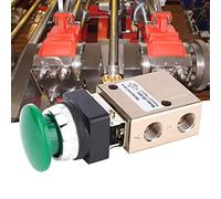 Sahgsa Valve Mécanique Pneumatique, Ressort de Rappel Haute Résistance, 2 Positions, 3 Voies, PT1/4 Pouces, pour Système D'air