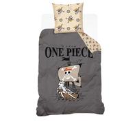 SAHINLER créateur d'univers One Piece - Housse de Couette One Piece Vogue Merry - 100% Coton (Gris, 140x200 cm)