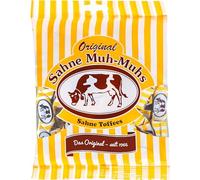 Sahne Muh-Muhs Original - Bonbons Caramel mous à la crème - L'original depuis 1965, un plaisir crémeux unique - Sans colorants ni conservateurs, sans gluten, Muh-Muhs - 215g