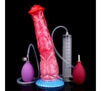 SAHOOSAFETY Gode cheval extra long gonflable avec pompe, plug anal, animal fantastique, gode anal monstre, jouets sexuels for hommes et femmes