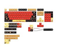 SAHROO 139 Touches PBT Keycaps XDA Ball Cap PBT Split Space Bar Cap Keycaps à Sublimation à Cinq CôTéS pour la Plupart des Claviers MéCaniques