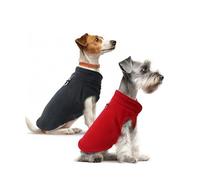 Sahunfri Lot de 2 Pulls pour Chien, Chauds et Doux pour Chien de Petite Taille - Pull en Polaire pour Petit Chat (Red+Black, XL)