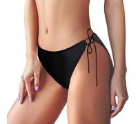 Sahunfri Maillot de Bain étanche à 4 Couches pour Adolescentes, Filles et Femmes, Haut élastique, étanche, Convient pour la Natation (FR/ES, Alpha/Lettres, S, Taille Normale, Taille Normale, Noir)