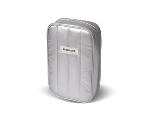 Sahunfri Sac organisateur de câbles, étanche, sac de rangement pour câbles électroniques, antidérapant, résistant à l'usure, sac d'accessoires de chargeur pour le rangement de voyage (argenté)