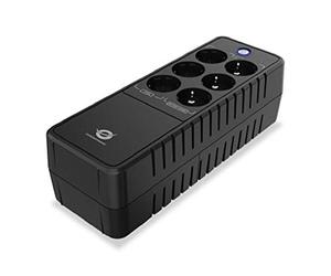 SAI 600VA CONCEPTRONIC 360W Bureau 6 Prises FICHE Protection Port LAN Modem