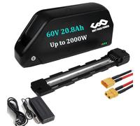 Saibike 36V/48V 25Ah Batterie de vélo électrique pour 250W 500W 750W 1000W 1500W Ba-fang et Autres Kit de Conversion Ebike(Batteries de qualité A) (60V 20.8Ah Adapté à 0-2200W/LG/Cell)