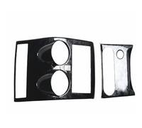 SAIBOL Cadre Radio Panneau Navigation du Bureau Commande Central Cadre Décoratif Garniture Couverture Voiture ABS pour Nissan pour Qashqai J10 2007-2013 Autoradio Façade(B Black Wood Grain)