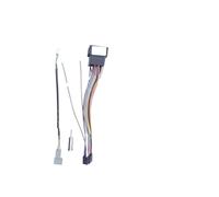 SAIBOL Cadre Radio pour VW pour Bora pour Golf MK4 2004-2008 9 Pouces Conduite Gauche Cadre Garniture Noir avec Faisceau Câbles Niveau Radio Stéréo Autoradio Façade(Only Cable 01)