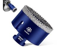 SAIBOO Forets Carrelage Diamant 68mm Scie Cloche Diamantée Brasé Sous Vide et Trépans avec Filetage M14 pour Granit Carrelage Porcelaine Céramique Marbre, pour Meuleuse d'angle