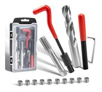 SAIBOO Kit de Réparation de Filetag M14x1.25 mm Outils de Réparation de Filetage Hélicoïdal Coffret Filet Rapporté Ensemble d'outils à Main Compatibles pour Réparation Automobile