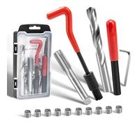 SAIBOO Kit de Réparation de Filetag M14x1.5 mm Outils de Réparation de Filetage Hélicoïdal Coffret Filet Rapporté Ensemble d'outils à Main Compatibles pour Réparation Automobile