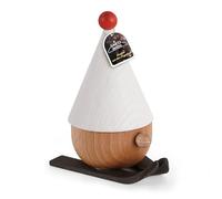 SAICO Räuchermännchen Nain Ski Günni 6 x 7 x 12 cm - Fumoir en bois fait à la main avec 5 cônes d'encens - Fabriqué à la main dans les monts Métallifères - Fabriqué en Allemagne