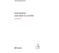 Saïd Mekbel : une mort à la lettre Monika Borgmann (Auteur)