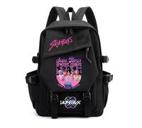 Saideng K-Pop Huntrix Sac à Dos Enfants - Sac Imperméable Anime Saja Boys De-Mon H-Hunters, Unisexe pour École, Loisirs et Voyages, Rembourré, Design Tendance K-Pop