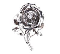 SaiDian 1 broche délicate en forme de rose pour homme et femme, broche rétro en métal pour chapeaux, costumes, écharpes, robes, accessoire chic pour un mariage quotidien, Small, Zinc, Pas de gemme