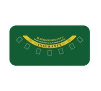 SaiDuoDuo Tapis de Table de Poker Blackjack avec Sac à Main, Professionnel Casino Blackjack Table Layout Party Poker Table Pads, Page d'accueil,Vert,S