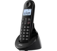 SAIET téléphone sans fil noir mains libres répertoire 50 contacts