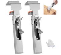 SAIFEIS Adjustable Drawer Fixing Clamp, Universal Cabinet Installation Clamps, One-Touch Fixed Removable Drawer Clamp, Easy and Fast Drawer Front Panel Installation (2PCS)