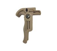 Saigo Defense Accessoire Airsoft - Poignée Pliable pour répliques AK et modèles Divers- Compatible Rails 20mm - Couleur: Tan- matière: polymère Haute résistance