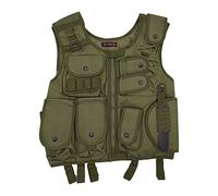 Saigo Defense Gilet Tactique Airsoft USMC US Army/avec Holster/Paintball/Matière: Tissu Cordura Haute résistance/Couleur: Vert (OD)