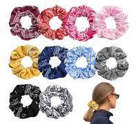 SAIIURV 10 Pièces Paisley Bandeau Chouchous Cheveux pour Femmes Filles, Rétro Style Bandanas Boudin Cheveux Cheval Chignon Bandeau Colorés, Accessoire Coiffure pour Danse Fête Quotidienne