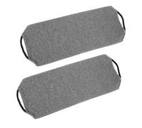 SAIIURV 2 Pièces Gommage du Dos pour la Douche, Serviette de Toilette Exfoliante, Sangle De Bain avec Poignées, Sangle Lave Dos, Accessoires pour le Bain, Un Nettoyage en Profondeur (Gris) (Gris)