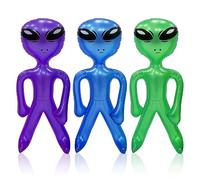 SAIIURV 3 Pièces Alien Gonflable Costume Alien Gonflable Deguisement Halloween Adulte pour les Soirées sur le Thème des Extraterrestres les Anniversaires D'enfants les Productions Théâtrales
