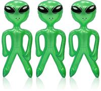 SAIIURV 3 Pièces Alien Gonflable Costume Alien Gonflable Deguisement Halloween pour les Soirées sur le Thème des Extraterrestres les Anniversaires D'enfants les Productions Théâtrales