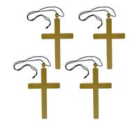 SAIIURV 4 Pièces Collier Croix, collier de croisement, costume de nonne pour femme, des saints et des pécheurs