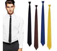 SAIIURV 4 Pièces Cravate Étroite Homme Élégante, 5CM Ajustable Étroit Slim Cravate Soie Fine Motifs Classiques, Accessoire Chemise pour Événements Mariage Business Annonce