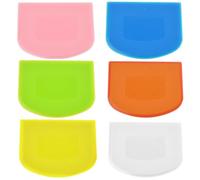 SAIIURV 6 Pcs Corne Patisserie Souple Grattoir à Pâte Plastique, Raclettes à Pâte Coupe-pâte de Boulanger pour Cuisine, Racloir Patisserie Ustensiles à Pâtisserie Accessoires de Décoration pour Gâteau