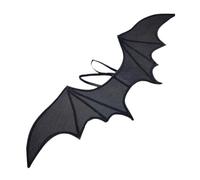 SAIIURV Aile de Cape d'halloween, Ailes de Chauve-Souris pour Costume d'halloween, Décorations Cape de Chauve-Souris, Ailes de Diable pour Adulte Enfant Halloween Carnaval Cosplay Party (Noir)