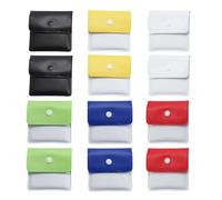 SAIIURV Lot de 12 cendriers de poche portables ignifuges en PVC inodore pour fumoir en plein air voyage 6 couleurs (12 pièces)