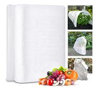 SAIJIAN Voile d'hivernage pour Plantes 2m x 10m Housses de Protection pour Plantes 30 g/m² Toison Non-tissée Voile Hivernage Plante Exterieur Résistant au Froid au Gel Housse Protection Plante Hiver