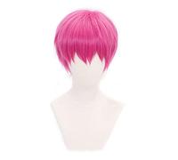 Saiki Kusuo Wig Anime the Disastrous Life of Psi Saiki K.cosplay Short Pink Synthetic Hair Wigs