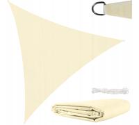 Sail de jardin uv imperméable Sail 4x4x4m beige triangulaire