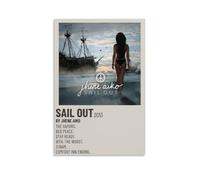 Sail Out Jhené Aiko Poster mural imperméable pour la maison, résistant à l'humidité, facile à installer et à la décoloration, style sans cadre, 20 x 30 cm