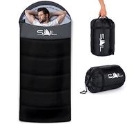 SAIL Sleepingbag-black-onex250-104070 Sac de Couchage Unisexe, Noir, Extra Wide & Tall