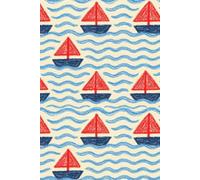 Sailboat Sketchbook: Blank Drawing & Doodle Notebook with Cute Boat Pattern Cover, Aesthetic Art Journal for Kids, Teens & Adults (200 Pages)