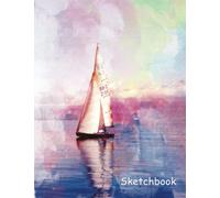 Sailing Abstract Sketchbook - Dry Brush Effect Style Cover: Sketchbook For Adult and Kids