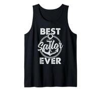 Sailing Best Sailor Ever Anchor Nautical Captain Humour Débardeur