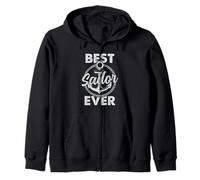 Sailing Best Sailor Ever Anchor Nautical Captain Humour Sweat à Capuche