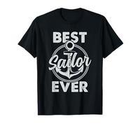 Sailing Best Sailor Ever Anchor Nautical Captain Humour T-Shirt