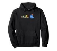 Sailing Evolution Voilier Silhouette Nautique Bateau Humour Sweat à Capuche