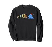 Sailing Evolution Voilier Silhouette Nautique Bateau Humour Sweatshirt