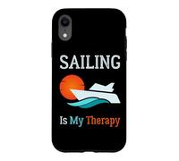 Sailing is My Therapy Printemps Été Plein air Santé mentale Coque pour iPhone XR