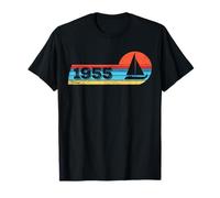 Sailing né en 1955 Anniversaire Yachting Voile Voiliers T-Shirt