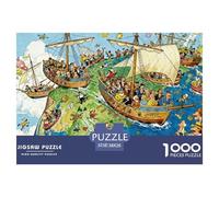 Sailing Off The Edge Puzzle en Bois Imperméable DIY Puzzles De 1000 Pièces pour Adultes Amusant De Décoration pour La Maison