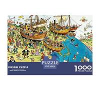 Sailing Off The Edge Puzzle en Bois Imperméable DIY Puzzles De 1000 Pièces pour Adultes Cadeaux Amusant Jeux Éducatifs