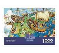 Sailing Off The Edge Puzzle en Bois Imperméable DIY Puzzles De 1000 Pièces pour Adultes Cadeaux Coloré Jeux Éducatifs